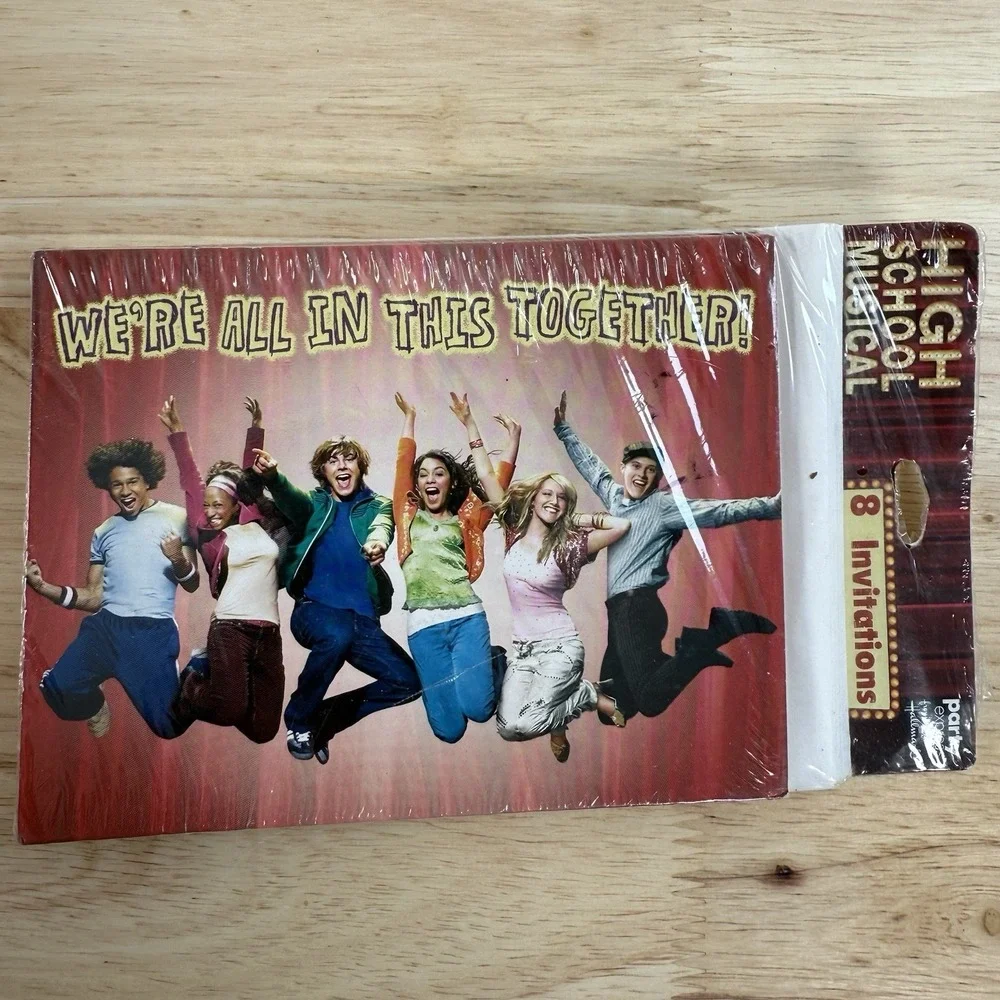 Vintage High School Musical‎ Party Invitations Hallmark 24 Invitations 3 Packs